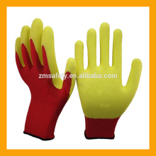 Red Polyester Foam Latex Lady Gloves Latex Picking Work Gloves